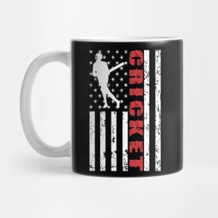 Cricket American Flag - US Sports Mug